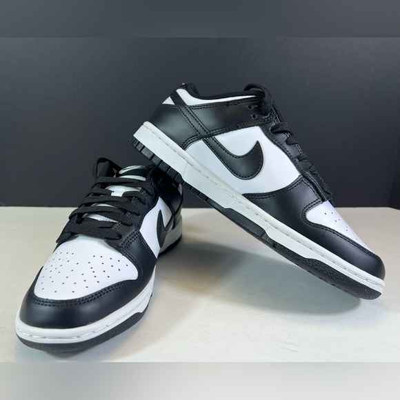🆕 Nike Dunk Low Retro in White/White/Black Panda Men’s Size: 7 With Original Box - Picture 10 of 17